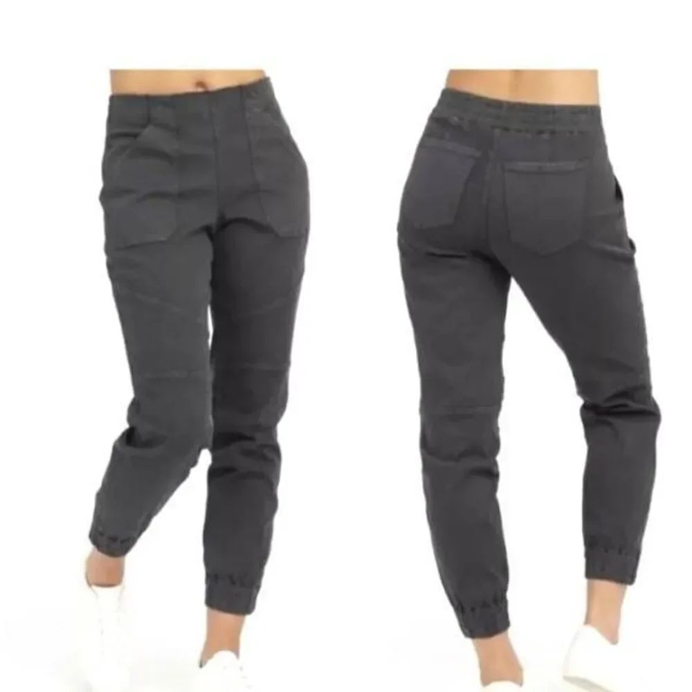 SPANX Stretch Twill Cargo Jogger In Dark Grey Size Medium